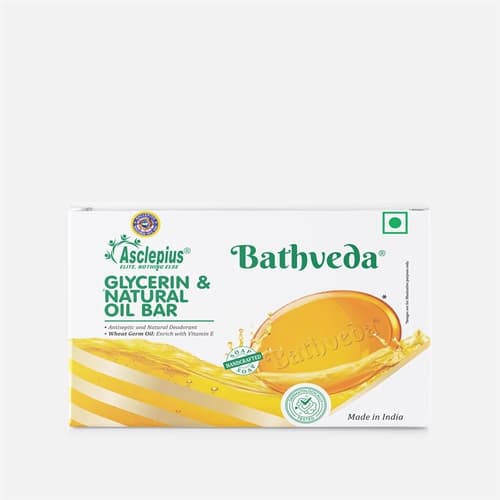 Bathveda Glycerin Natural Oil Bar, 375 g product packaging