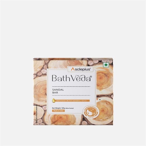Bathveda Mysore Sandal Soap, 375 g product packaging