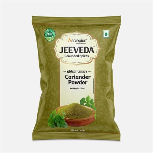 Coriander Powder-100gm, 100 g product packaging