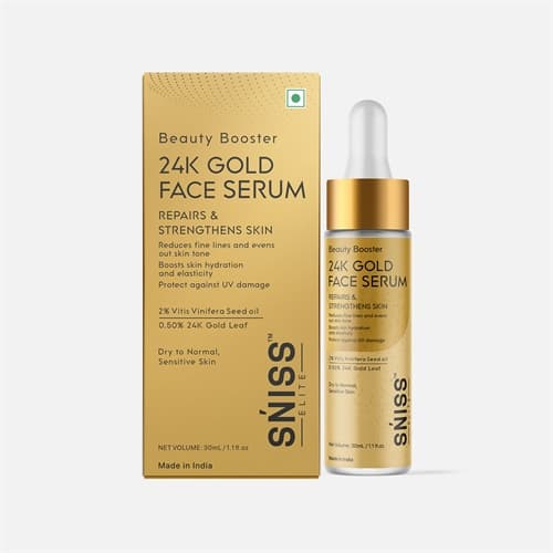 24K Gold Face Serum, 30 ml product packaging