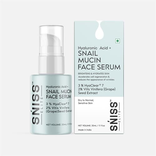 Hyaluronic Acid with Snail Mu, 30 ml product packaging