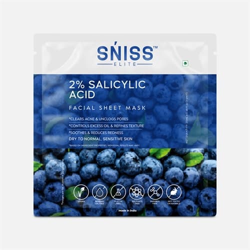 Salicylic Acid Face Sheet Mask, 20 ml product packaging