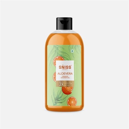 Aloevera Orange Shower Gel, 250 ml product packaging