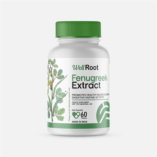 Fenugreek Extract Tablet, pack of 60 product packaging