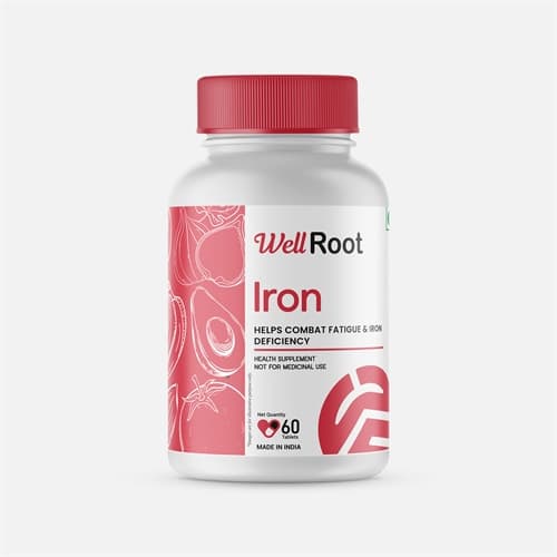 Iron Tablet, pack of 60 product packaging