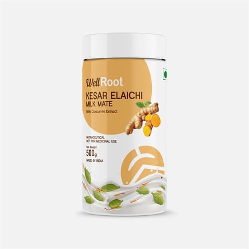 Kesar Elaichi Milk Mate, 500 g product packaging