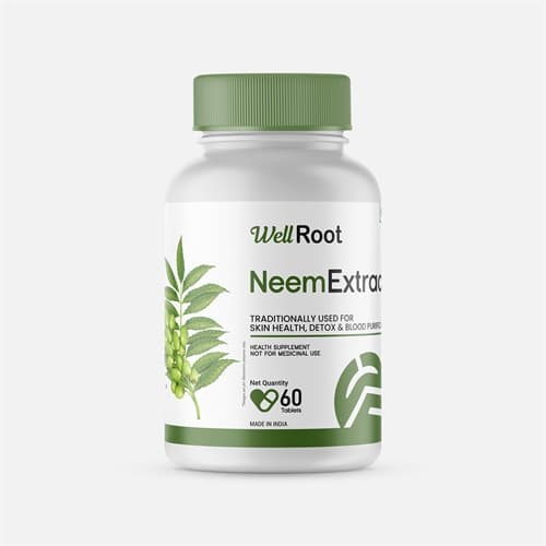 Neem Extract Tablet, pack of 60 product packaging