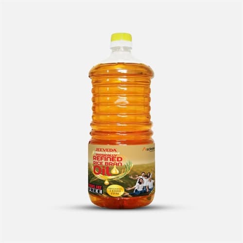 Jeeveda Rice Bran Oil (2 Ltr), 2 litres product packaging