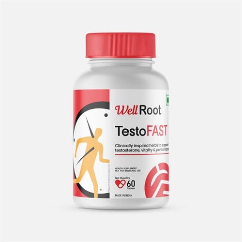 Testofast Tablet, pack of 60 product packaging
