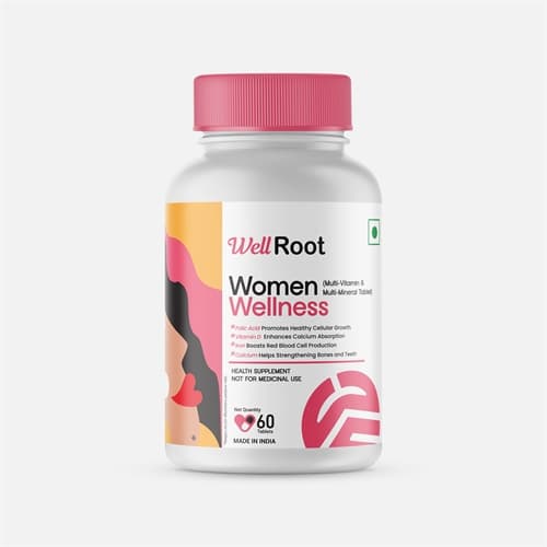 Women Wellness Tablet, pack of 60 product packaging